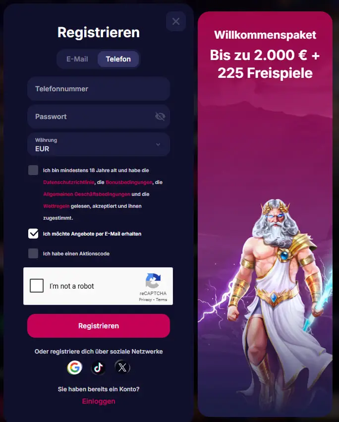 NV Casino - вход с мобильного